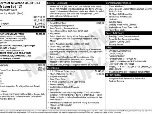 Used 2016 Chevrolet Silverado 3500 LT w/ LT Convenience Package image 11