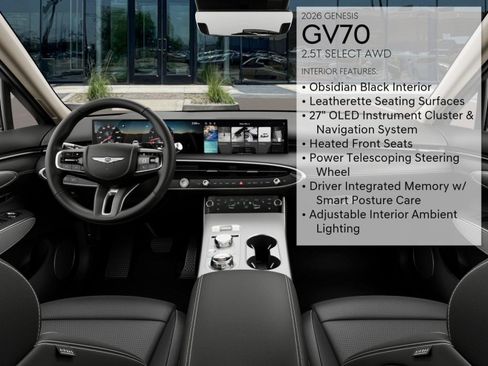 New 2026 Genesis GV70 2.5T Select AWD/4WD image 15