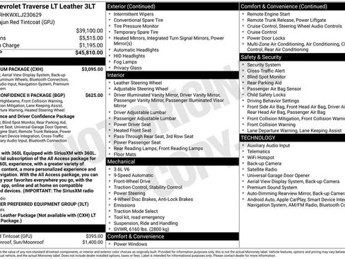 Used 2020 Chevrolet Traverse LT w/ LT Premium Package FWD image 21