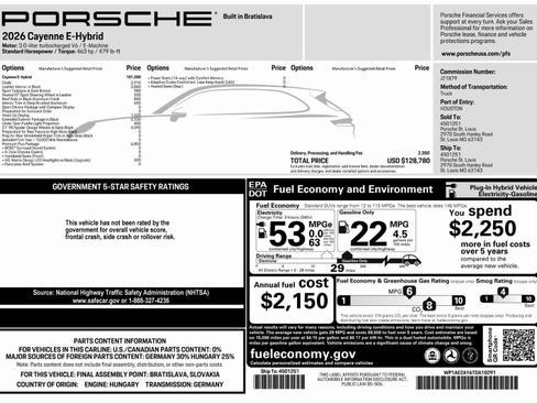 Certified 2026 Porsche Cayenne E-Hybrid AWD/4WD image 50