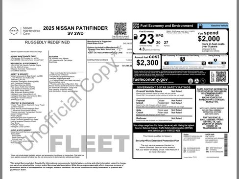 Used 2025 Nissan Pathfinder SV FWD image 23