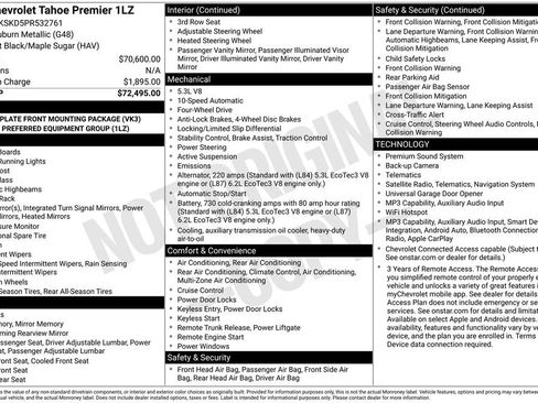 Used 2023 Chevrolet Tahoe Premier AWD/4WD image 5