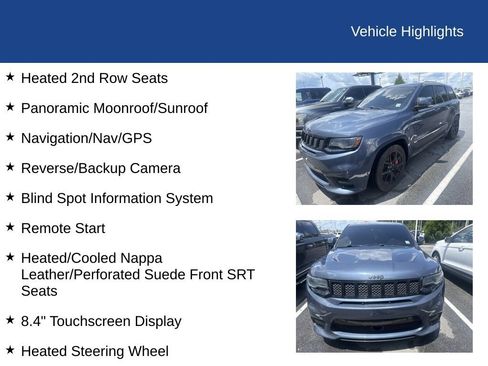 Used 2019 Jeep Grand Cherokee SRT w/ Trailer Tow Group IV AWD/4WD image 10