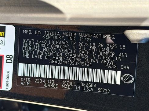 New 2025 Lexus ES 350 w/ Premium Package image 43