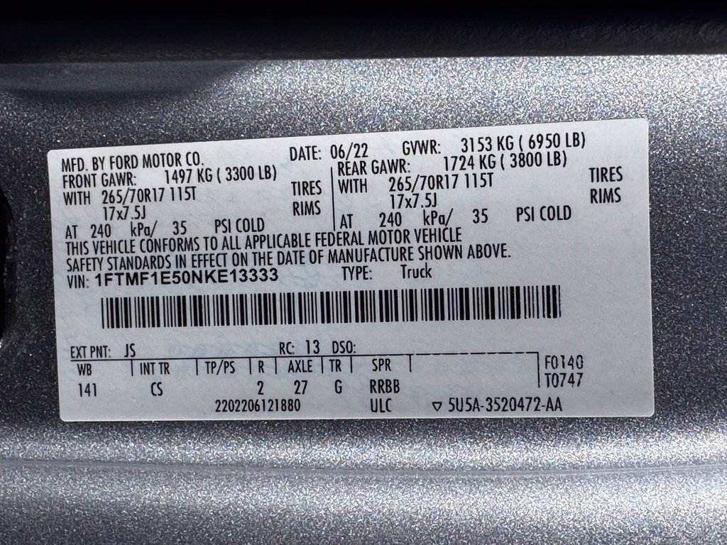Used 2022 Ford F150 XL w/ Equipment Group 101A High AWD/4WD image 35