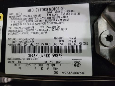 Used 2019 Ford Fusion S image 33