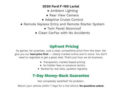 Used 2020 Ford F150 Lariat w/ Equipment Group 502A Luxury