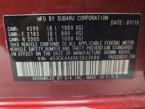 Used 2019 Subaru Impreza 2.0i image 33