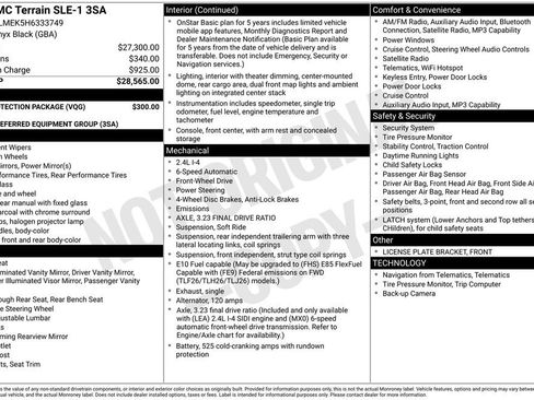 Used 2017 GMC Terrain SLE w/ LPO, Protection Package image 4