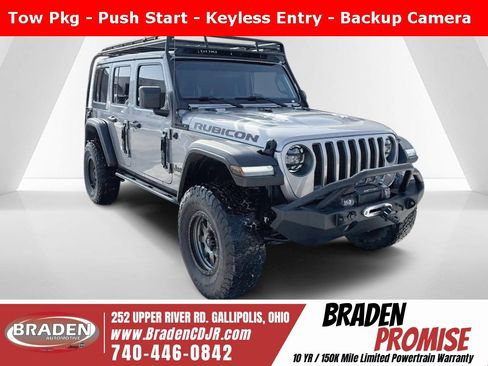 Used 2018 Jeep Wrangler Unlimited Rubicon w/ LED Lighting Group image 1