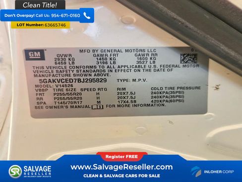 Used 2011 Buick Enclave CXL w/ Trailering Provision Package AWD/4WD image 17