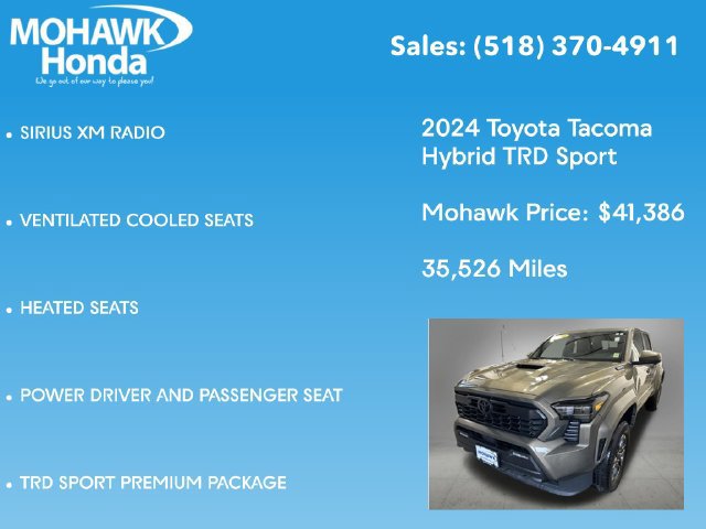 Used 2024 Toyota Tacoma TRD Sport w/ TRD Sport Premium Package AWD/4WD image 14