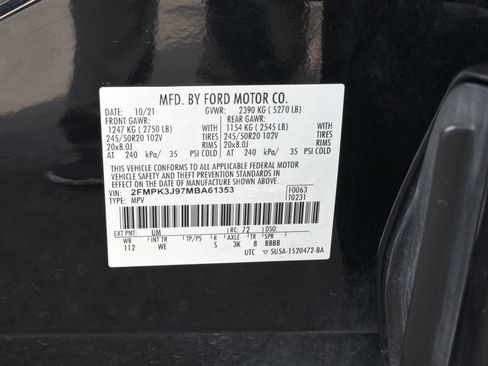 Used 2021 Ford Edge ST-Line FWD image 37