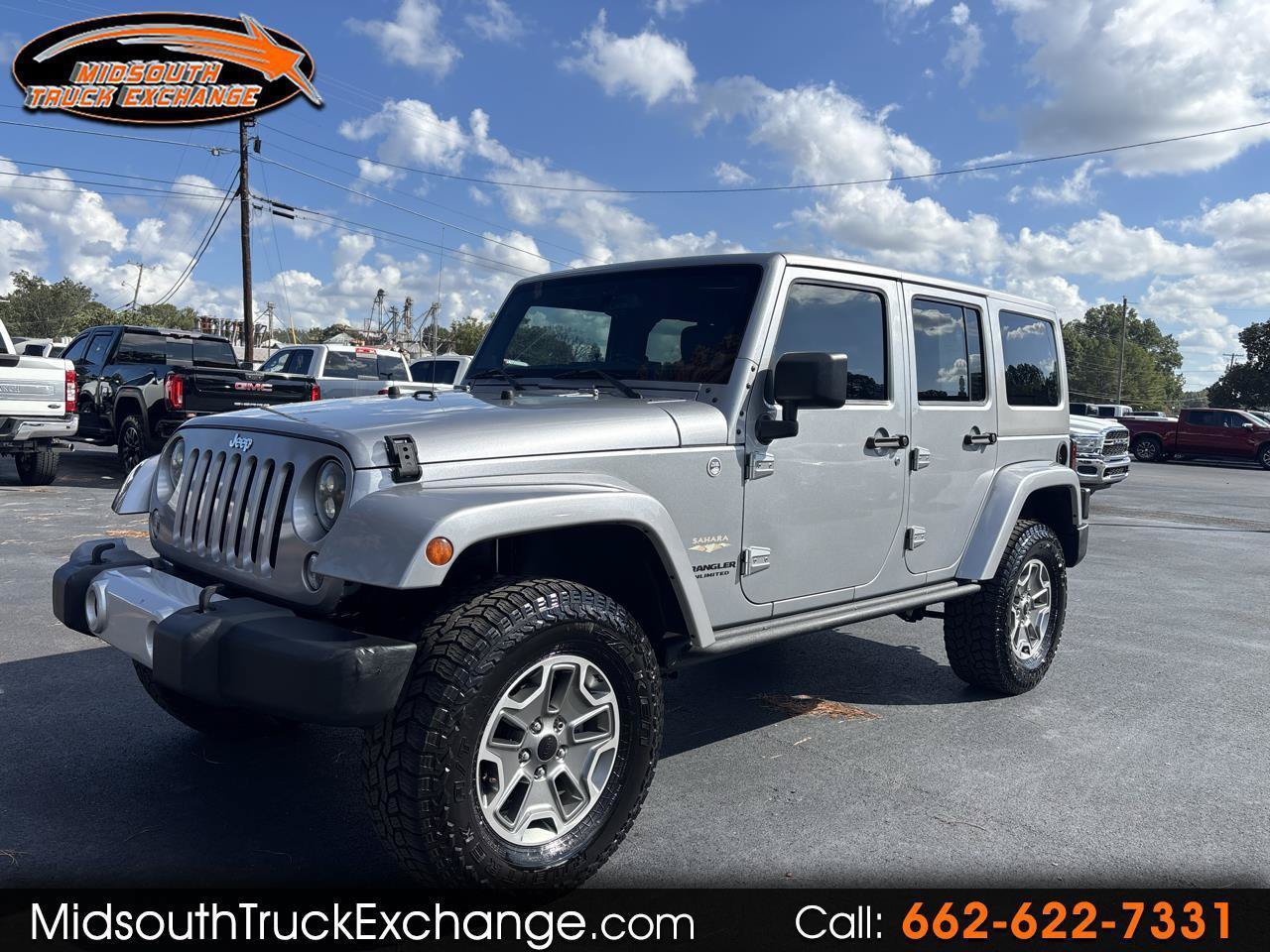 Used 2014 Jeep Wrangler Unlimited Sahara w/ Max Tow Package AWD/4WD image 1