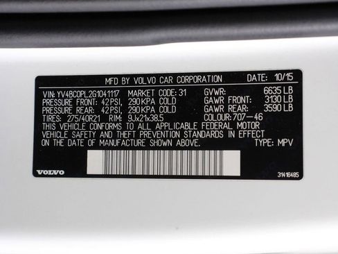 Used 2016 Volvo XC90 T8 Inscription w/ Vision Package AWD/4WD image 16