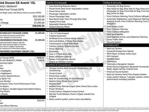 Used 2025 Buick Encore GX Avenir w/ Avenir Technology Package AWD/4WD image 2