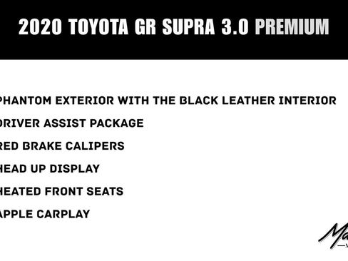 Used 2020 Toyota Supra Premium w/ Driver Assist Package RWD image 2