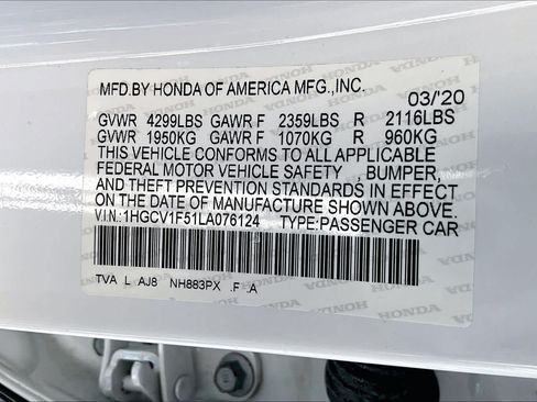 Used 2020 Honda Accord EX-L image 33