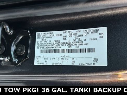 Used 2015 Ford F150 XLT w/ Equipment Group 302A Luxury image 26