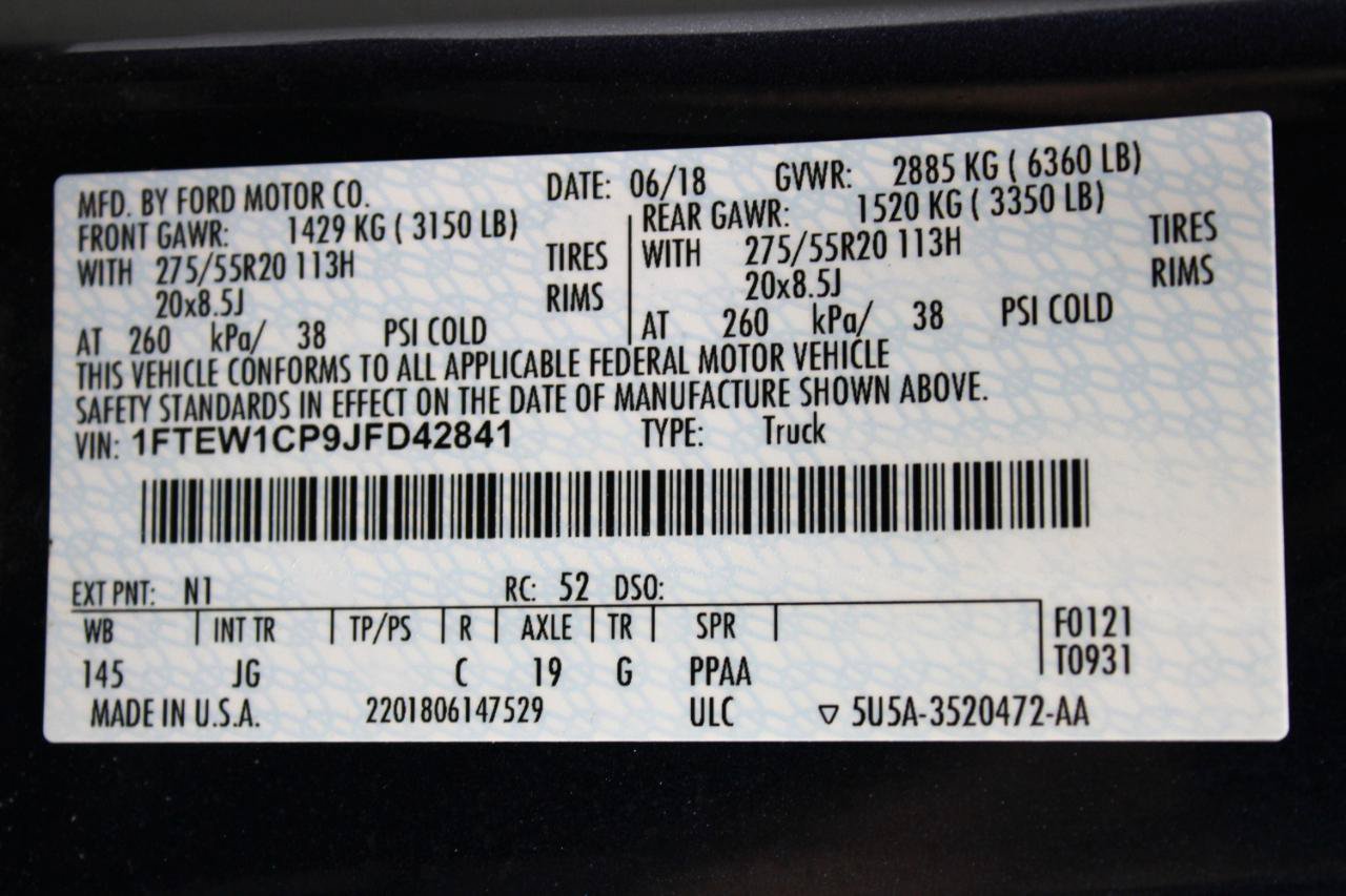 Used 2018 Ford F150 XL w/ Equipment Group 101A Mid RWD image 77