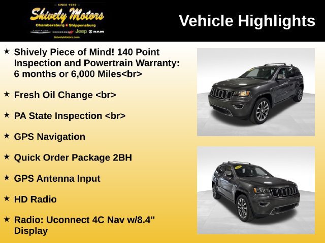 Used 2018 Jeep Grand Cherokee Limited AWD/4WD image 6