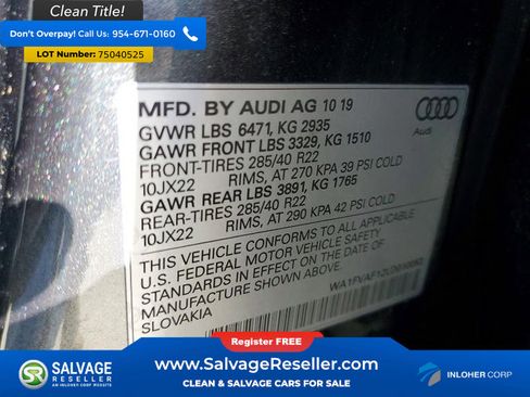 Used 2020 Audi Q8 Prestige w/ Prestige Package image 17