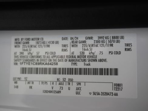 Used 2024 Ford Transit 150 148 Medium Roof w/ Load Area Protection Package RWD image 25