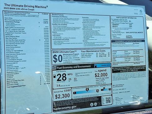 Certified 2025 BMW 230i xDrive Coupe w/ Convenience Package image 26