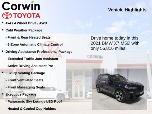 Used 2021 BMW X7 M50i image 7