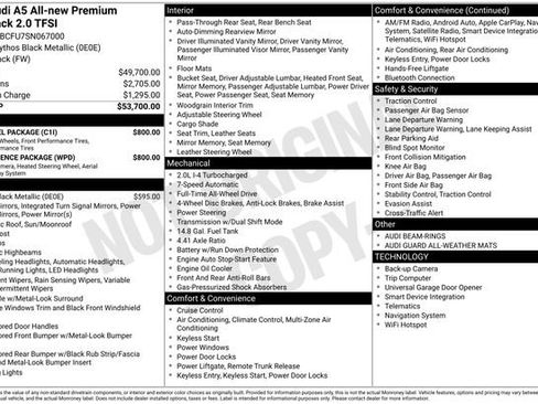 Certified 2025 Audi A5 2.0T Premium w/ Convenience Package AWD/4WD image 36