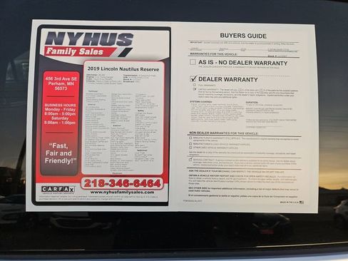 Used 2019 Lincoln Nautilus Reserve w/ Cargo Utility Package AWD/4WD image 46