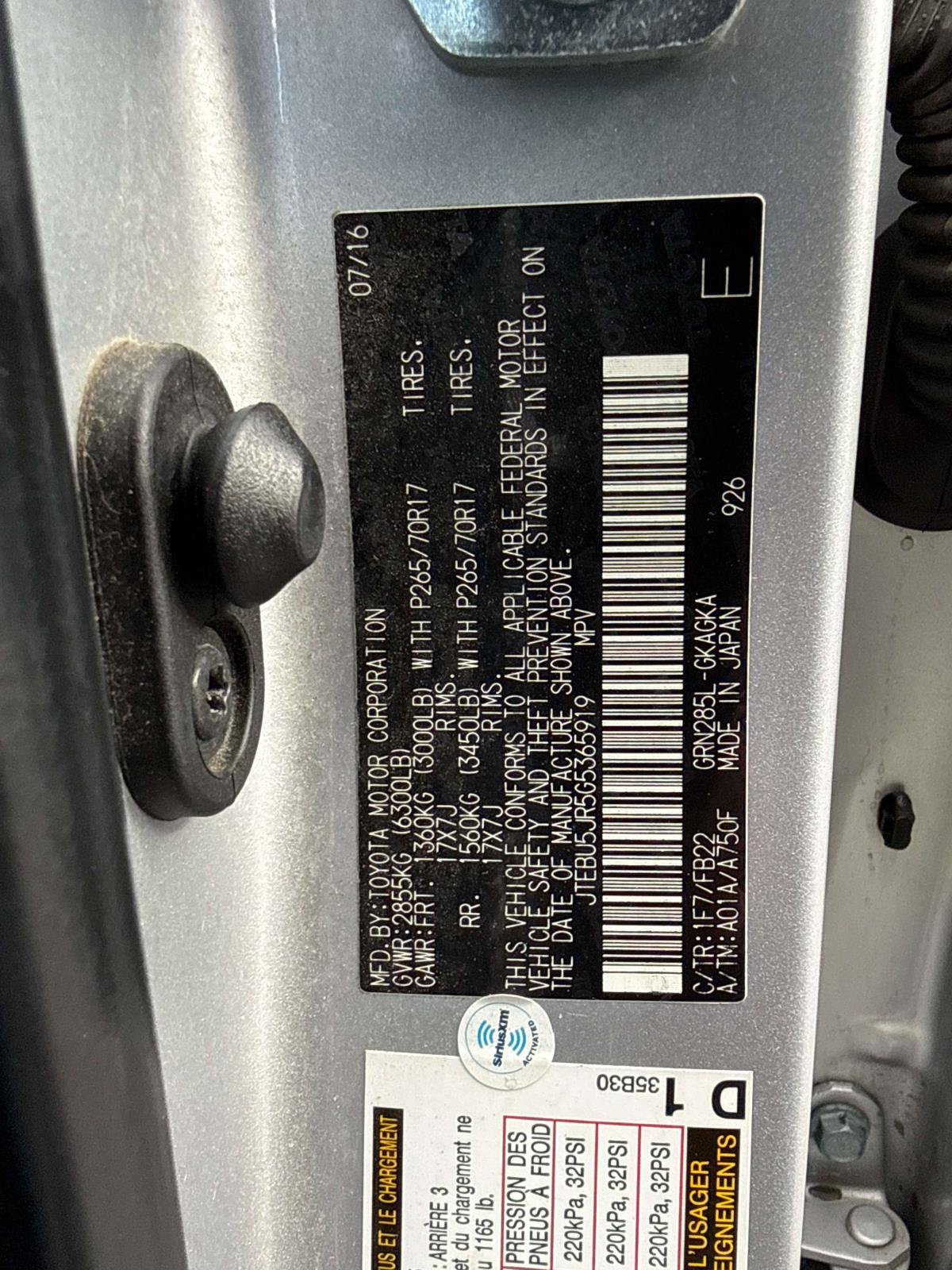 Used 2016 Toyota 4Runner SR5 AWD/4WD image 28