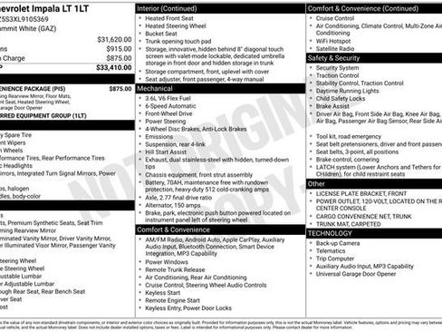 Used 2020 Chevrolet Impala LT w/ LT Convenience Package FWD image 13