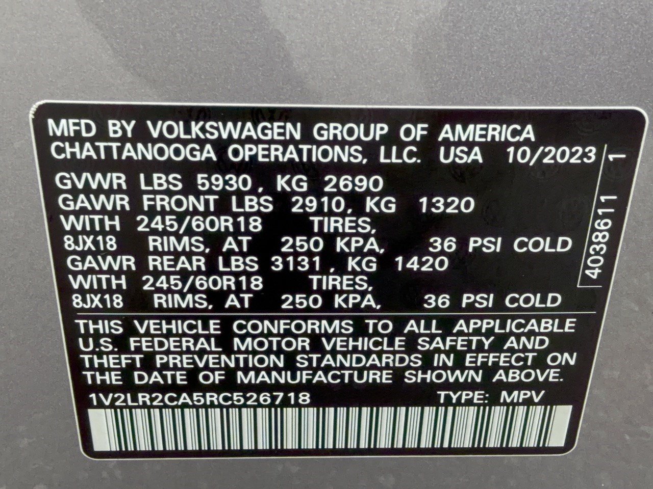 Certified 2024 Volkswagen Atlas SE AWD/4WD image 31