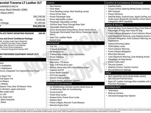 Used 2023 Chevrolet Traverse LT image 30