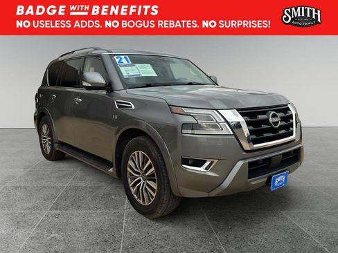 Used 2021 Nissan Armada SL w/ Captain's Chairs Package image 1