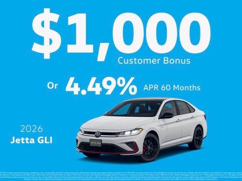 New 2026 Volkswagen Jetta GLI Autobahn FWD image 3