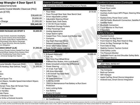 New 2026 Jeep Wrangler Sport S image 6