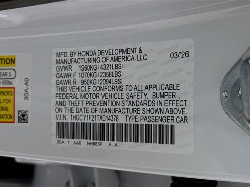 New 2026 Honda Accord LX image 35