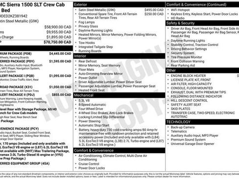 Used 2019 GMC Sierra 1500 SLT w/ SLT Premium Package image 2