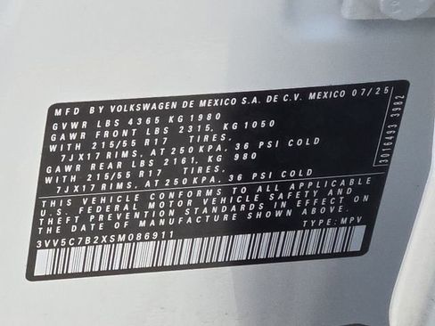 Certified 2025 Volkswagen Taos S image 20