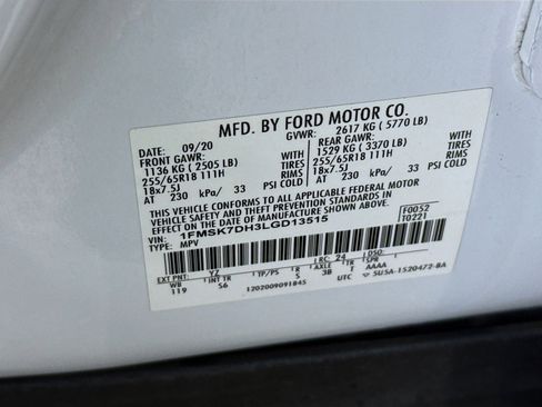 Used 2020 Ford Explorer XLT w/ Equipment Group 202A RWD image 38