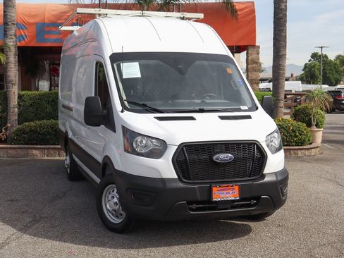 Used 2023 Ford Transit 350 148 High Roof Extended w/ Fleet Safety Package RWD image 2