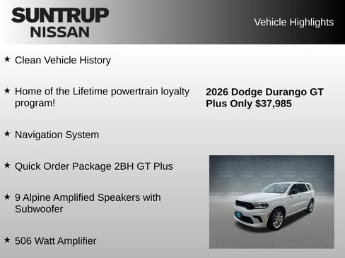 Used 2026 Dodge Durango GT AWD/4WD image 8