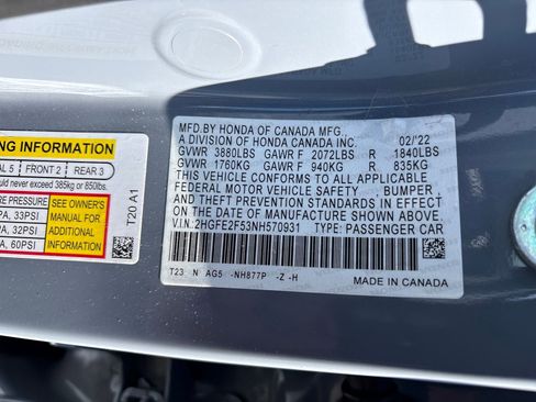 Used 2022 Honda Civic Sport image 30