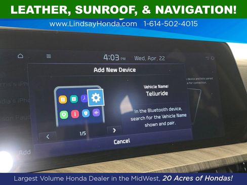 Used 2023 Kia Telluride EX w/ EX Captain's Chair Package FWD image 17