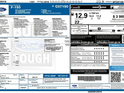 Used 2025 Ford F150 Tremor w/ Equipment Group 402A High AWD/4WD image 3