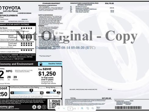 Used 2020 Toyota Camry SE image 11