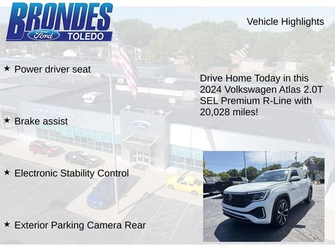 Used 2024 Volkswagen Atlas SEL Premium R-Line AWD/4WD image 12