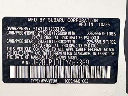 New 2026 Subaru Outback Touring XT image 35